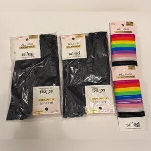 Scunci Black and Vibrant Hair Bands Collection